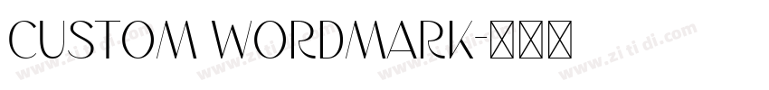 CUSTOM WORDMARK字体转换